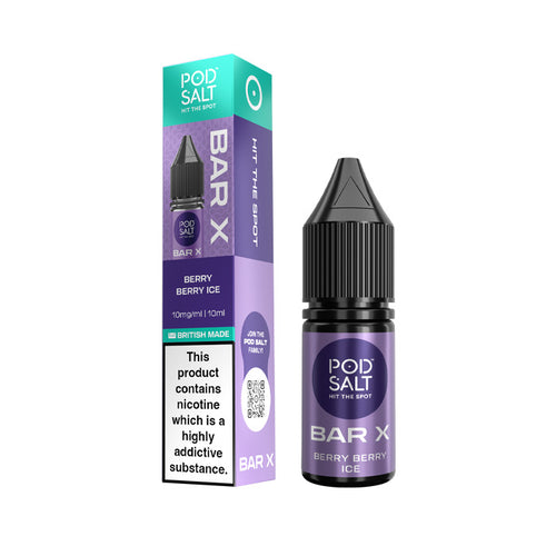 Berry Berry Ice Pod Salt Bar X 10ml Nic Salt E-Liquid and Box
