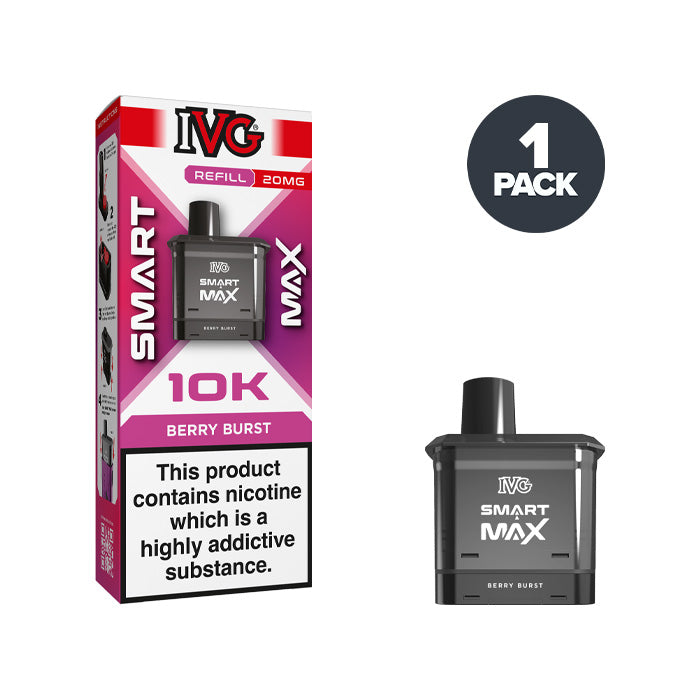 Berry Burst IVG Smart Max Refill Pack and Box