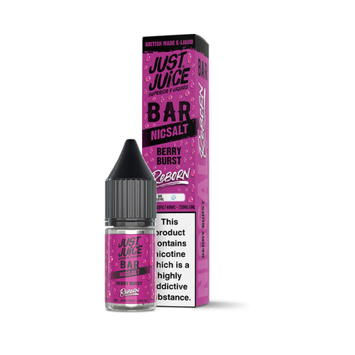Berry Burst Just Juice Bar Reborn 10ml Nic Salt E-Liquids and Box