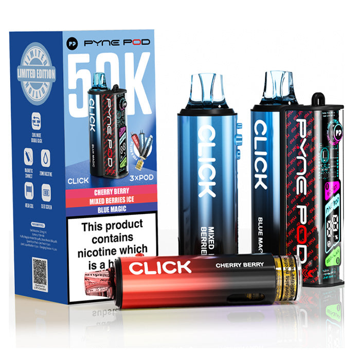 Pyne Pod Click 50K Prefilled Pod Kit Berry Edition