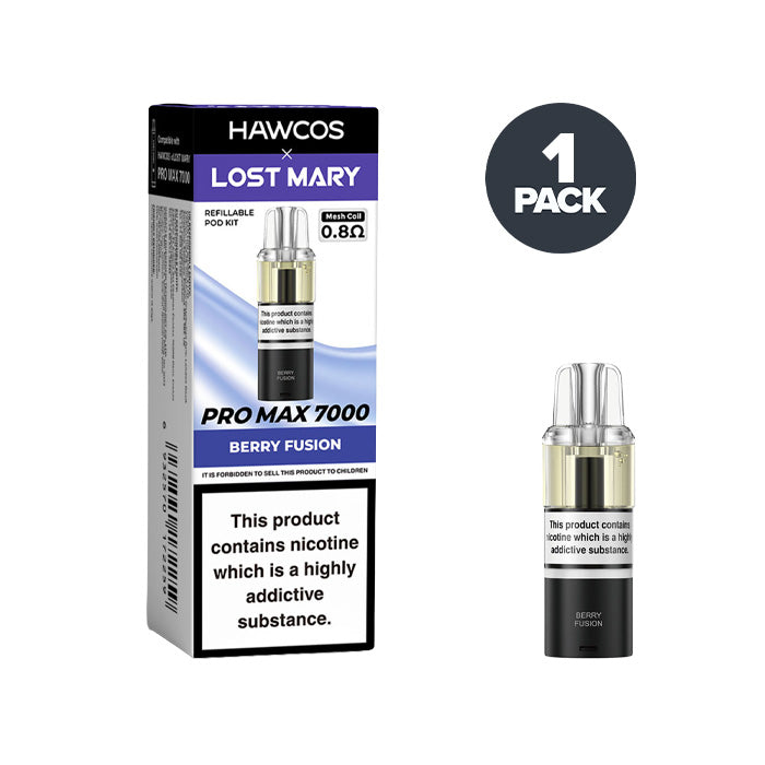 Berry Fusion Hawcos X Lost Mary 7000 Pro Max Prefilled Pods