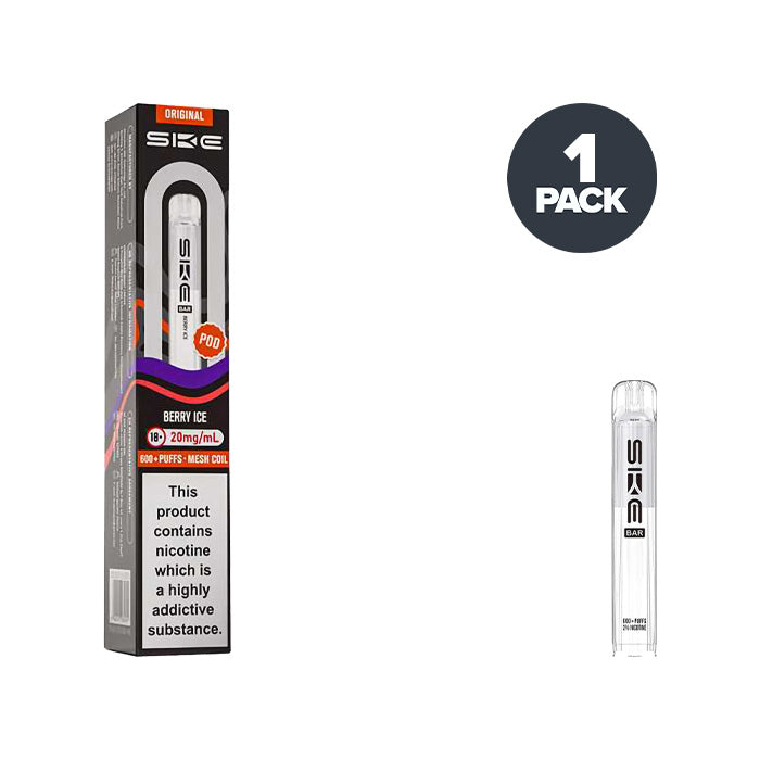 Berry Ice SKE Bar 600 Prefilled Pod and Box