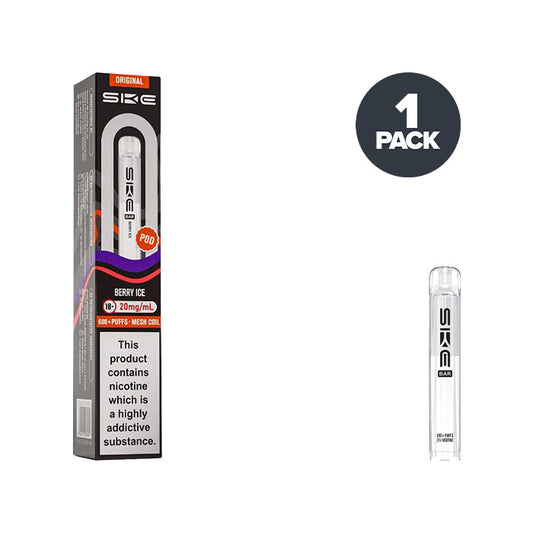 Berry Ice SKE Bar 600 Prefilled Pod and Box