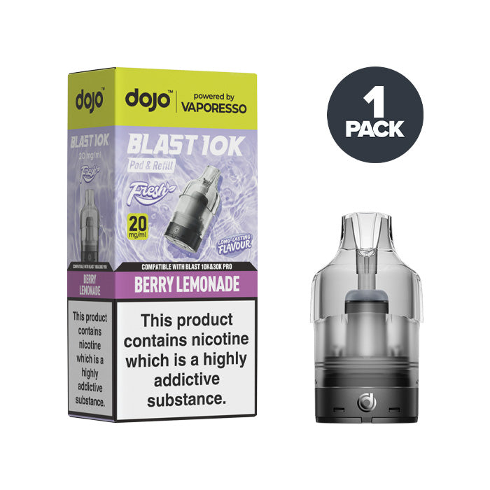 Berry Lemonade Vaporesso Dojo Blast 10K Fresh Refill Pack