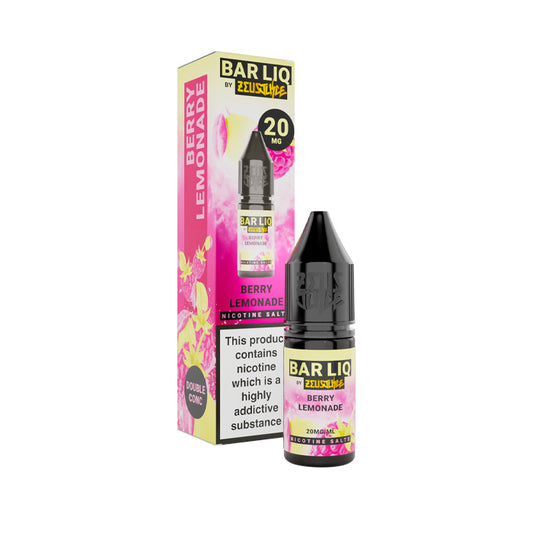 Berry Lemonade 10ml Bar Liq Nic Salt E-Liquid and Box by Zeus Juice 