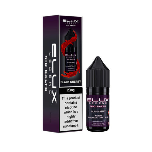 Black Cherry 10ml Nic Salt E-Liquid by Elux Legend