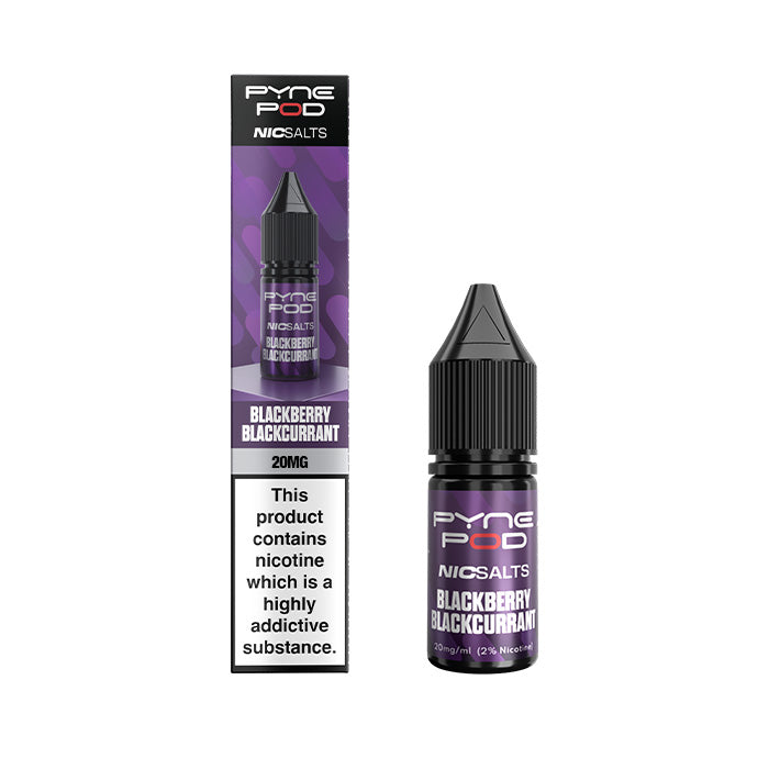 Blackberry Blackcurrant Pyne Pod 10ml Nic Salt E-Liquid and Box