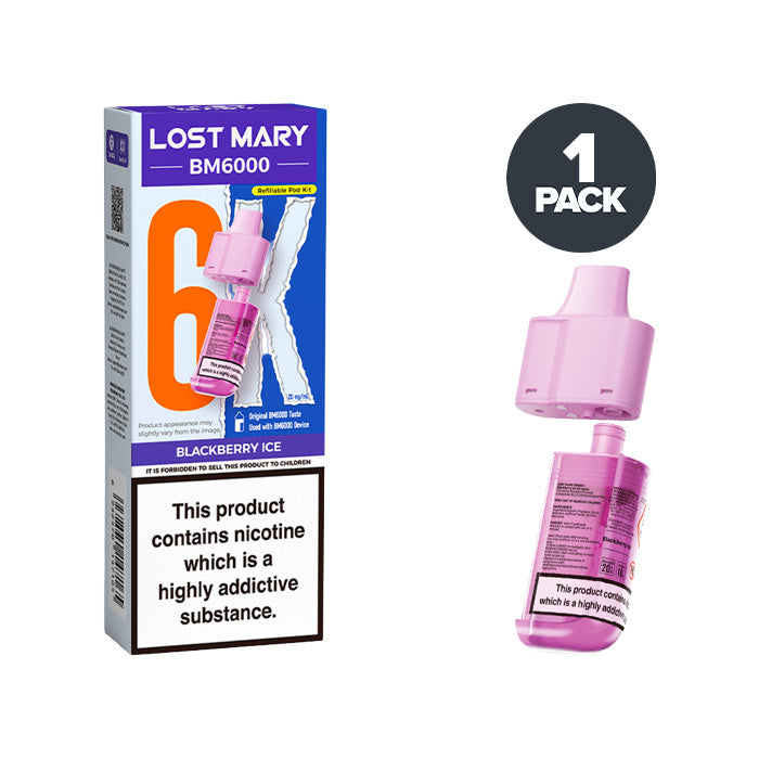 Blackberry Ice Lost Mary BM6000 Refill Pack 20mg