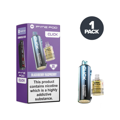 Blackberry Raspberry Pyne Pod Click Refill and Box