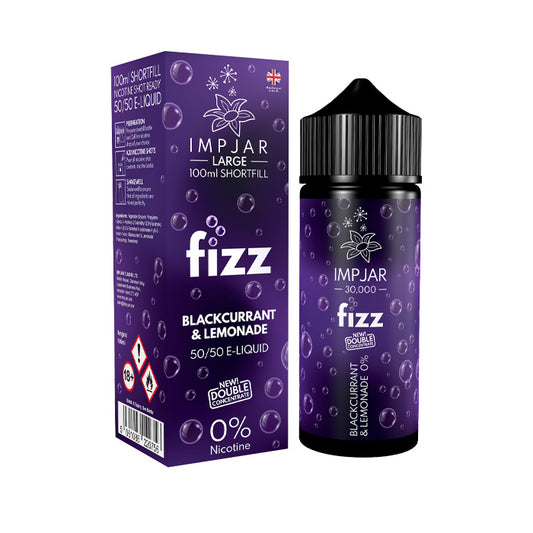 Blackcurrant Lemonade 100ml Shortfill and Box by Imp Jar Fizz