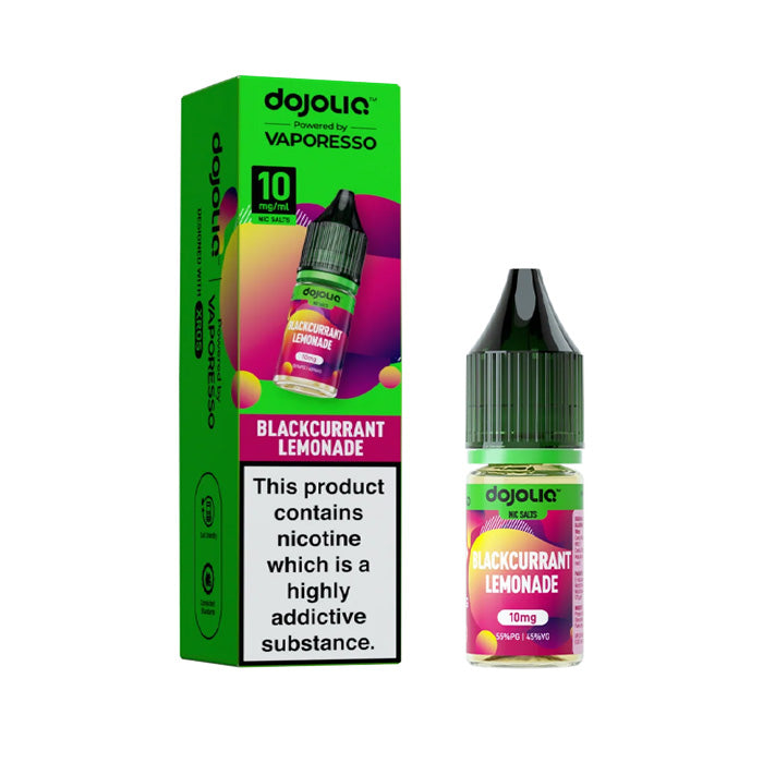 Blackcurrant Lemonade Vaporesso Dojoliq 10ml Nic Salt E-Liquid and Box