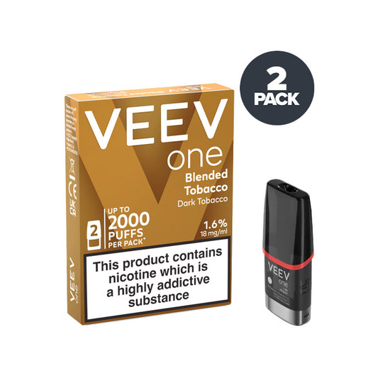 Blended Tobacco Veev One Prefilled Pod and Box