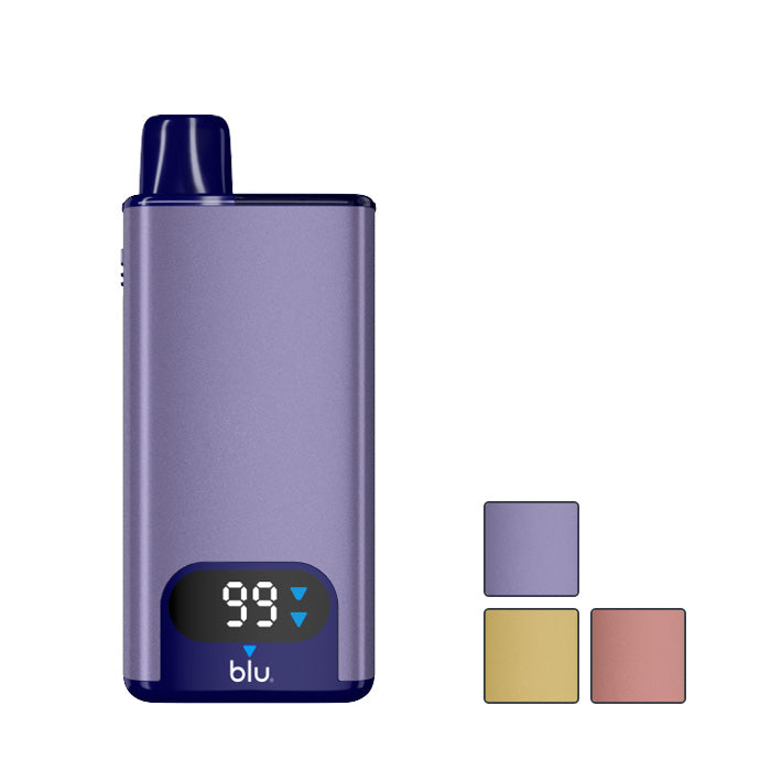 Blu Max 6000 Prefilled Pod Kit with three squares showcasing all available colours