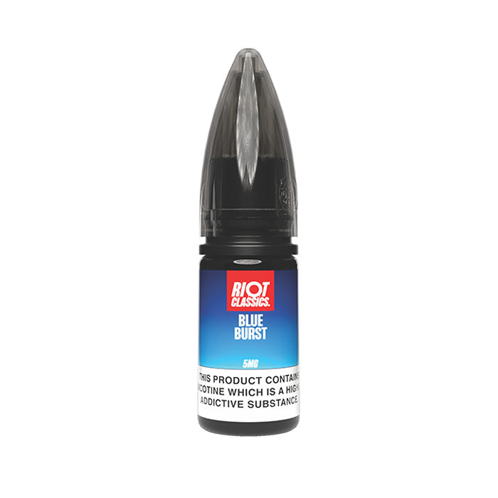 Blue Burst Nic Salt E-Liquid by Riot Classics 5mg 10ml bottle
