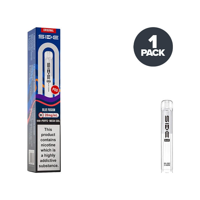 Blue Fusion SKE Bar 600 Prefilled Pod and Box