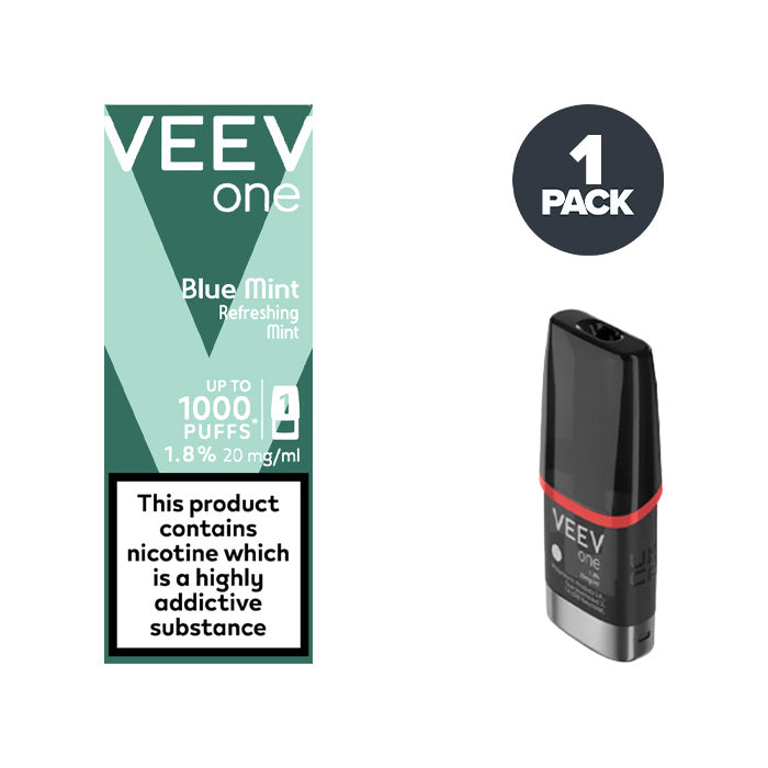 Blue Mint Veev One Pre-filled Pods | Pack of 2 | From 5.39 Blue Mint Veev One Pre-filled Pods | Pack of 2 | From 5.39