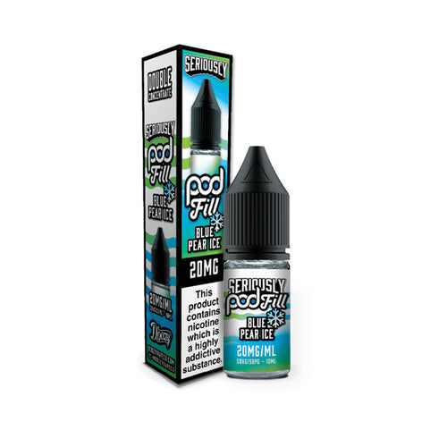 Blue Pear Ice Seriously Podfill 10ml Nic Salt E-Liquid and Box