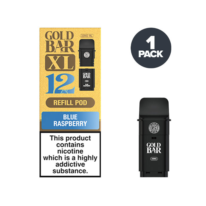 Blue Raspberry Gold Bar XL Prefilled Pod