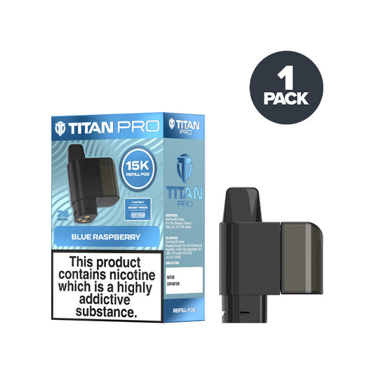 Blue Raspberry Titan Pro 15K Refill Pack