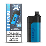 Blue Raspberry Titan X Prefilled Pod Kit and Box