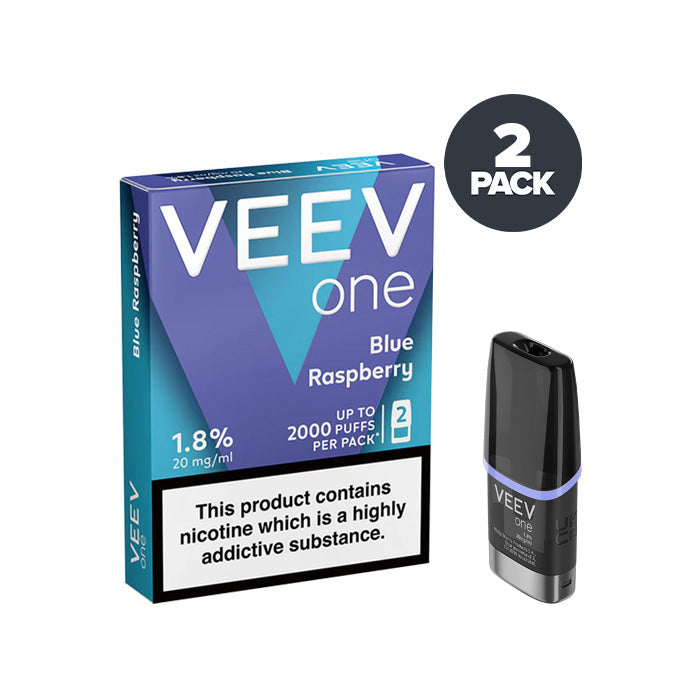 Blue Raspberry Veev One Prefilled Pod and Box