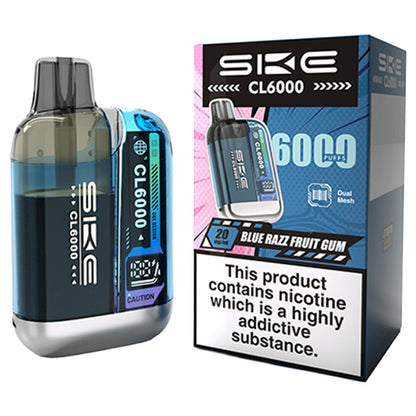 Blue Razz Fruit Gum SKE CL6000 Prefilled Pod Kit with Box