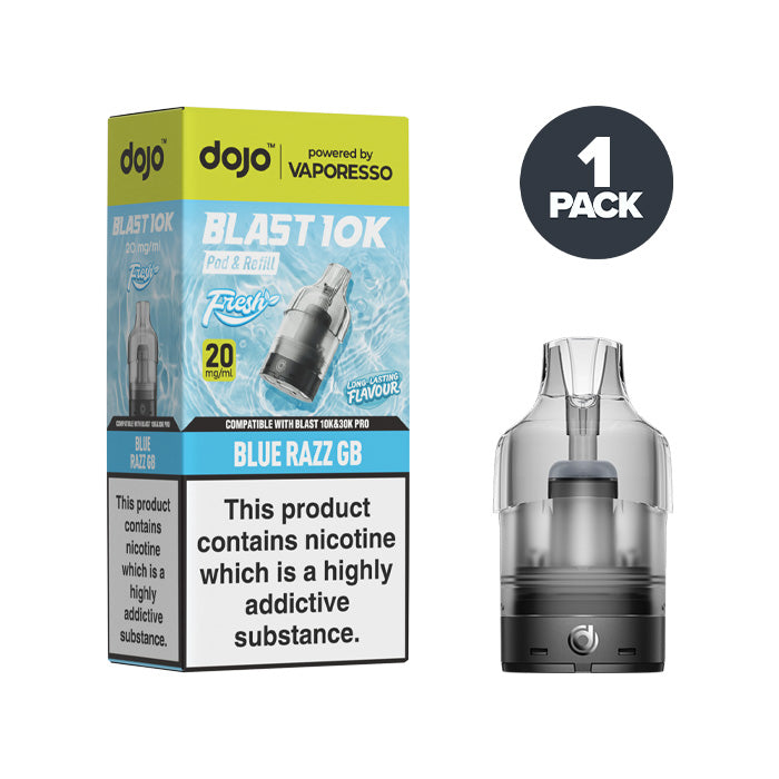 Blue Razz GB Vaporesso Dojo Blast 10K Fresh Refill Pack