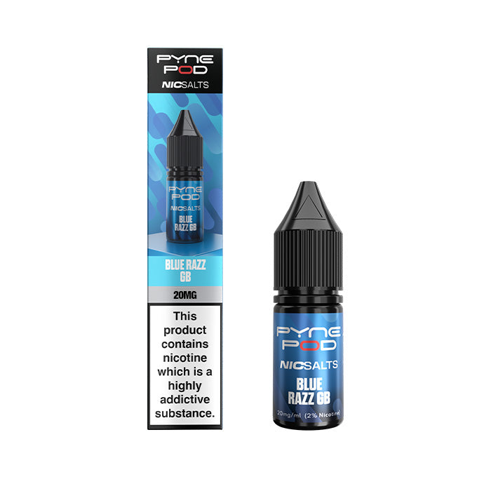 Blue Razz GB Pyne Pod 10ml Nic Salt E-Liquid and Box