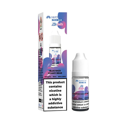 Blue Razz Gummy Bear Hayati Pro Max 10ml Nic Salt and Box