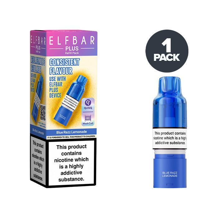 Blue Razz Lemonade Elf Bar Plus Refill Pack
