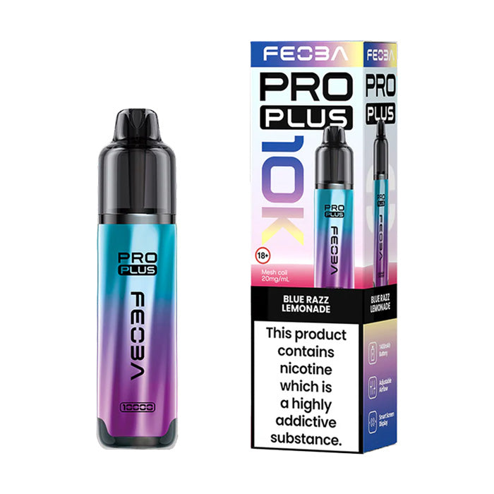 Blue Razz Lemonade Feoba Pro Plus 30K Pod Kit and Box