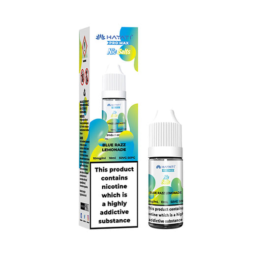 Blue Razz Lemonade Hayati Pro Max 10ml Nic Salt E-Liquid and Box