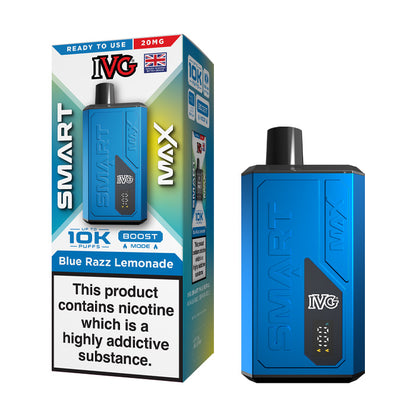 Blue Razz Lemonade IVG Smart Max Prefilled Pod Kit and Box