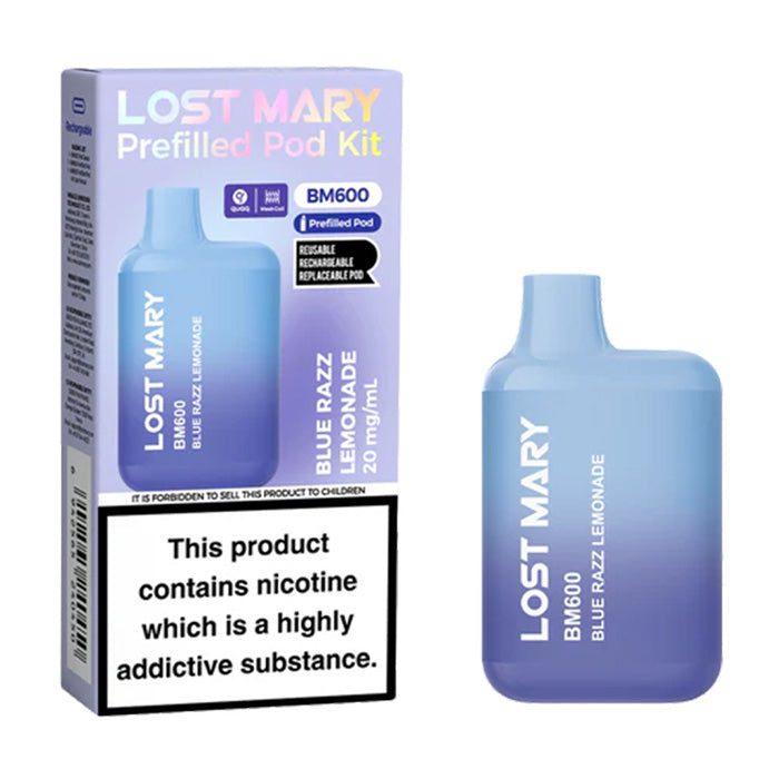 Lost Mary BM600 Prefilled Pod Kit - Blue Razz Lemonade