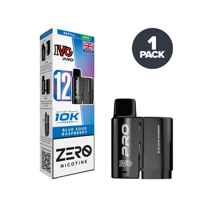 Blue Sour Raspberry IVG Pro 12 Refill Pack