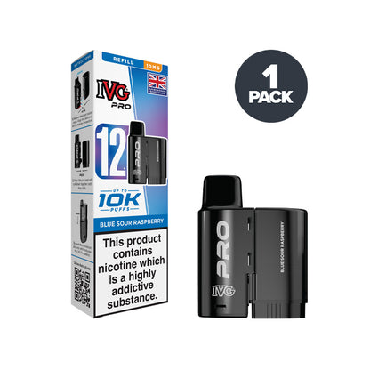 Blue Sour Raspberry IVG Pro 12 Refill Pack