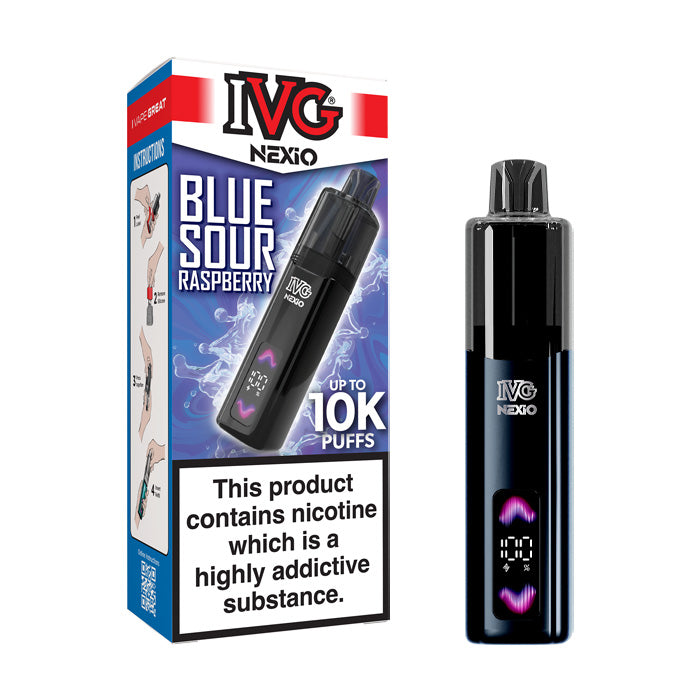 Blue Sour Raspberry IVG Nexio Prefilled Pod Kit
