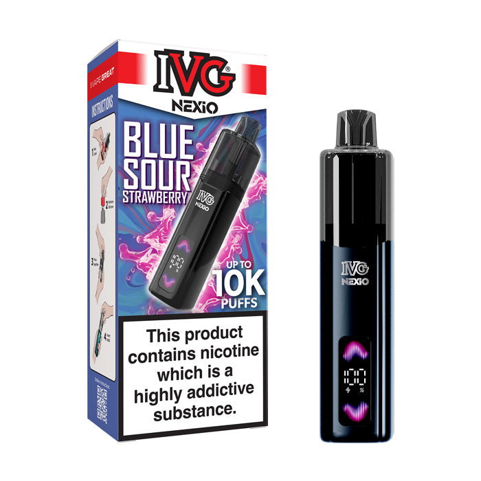 Blue Sour Strawberry IVG Nexio Prefilled Pod Kit