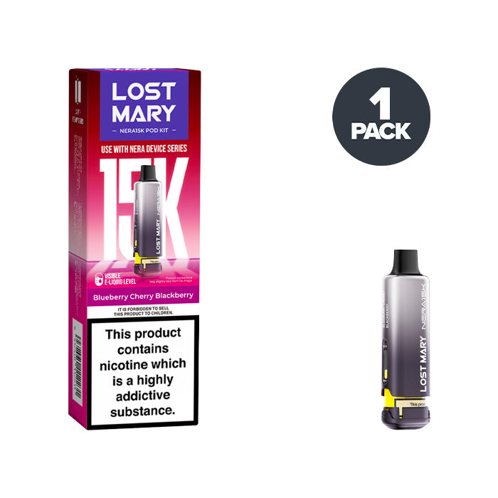 Blueberry Cherry Blackberry Lost Mary Nera 15K Refill Pack