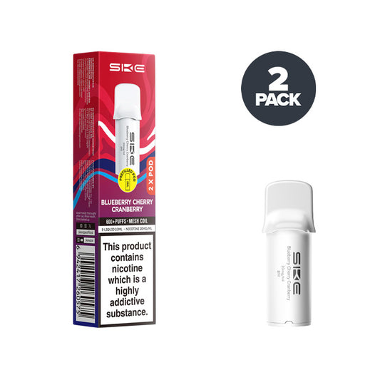 Blueberry Cherry Cranberry SKE Crystal 600 Pro Pre-filled Pods and box