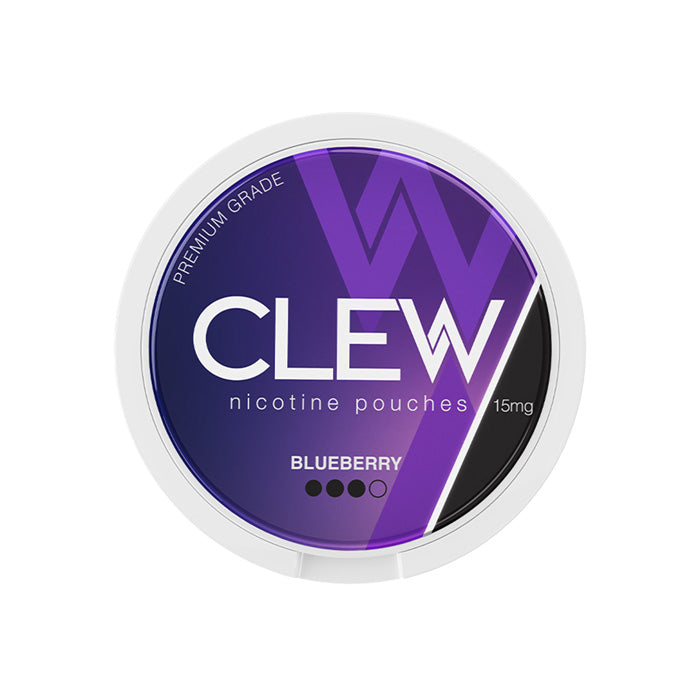 15mg Blueberry CLEW Nicotine Pouches