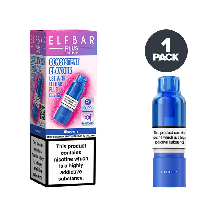 Blueberry Elf Bar Plus Refill Pack