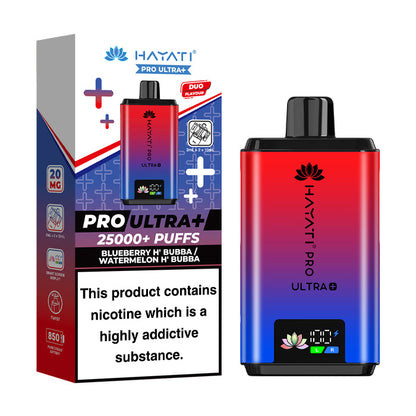 Blueberry H' Bubba / Watermelon H' Bubba Pro Ultra Plus Prefilled Vape Kit and Box