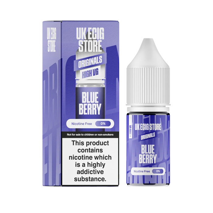 UK Ecig Store Blueberry High VG 10ml E-liquid with Box