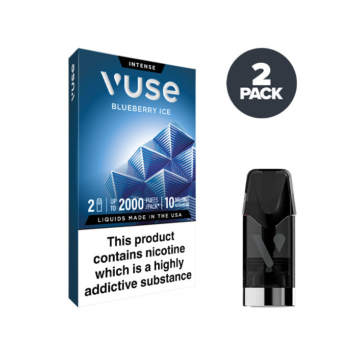 Blueberry Ice 10mg Vuse Intense Pod and Box