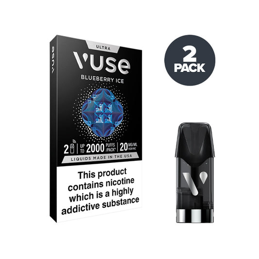 Blueberry Ice Vuse Ultra Smart Pod and Box