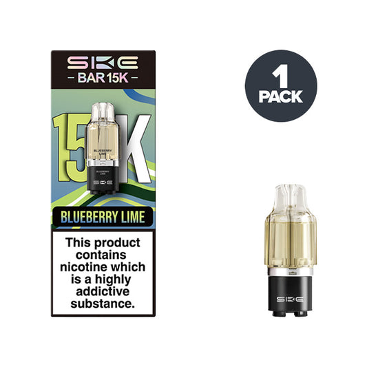 Blueberry Lime SKE Bar 15K Refill Pack and Box