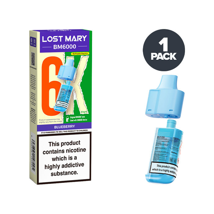 Blueberry Lost Mary BM6000 Refill Pack 20mg