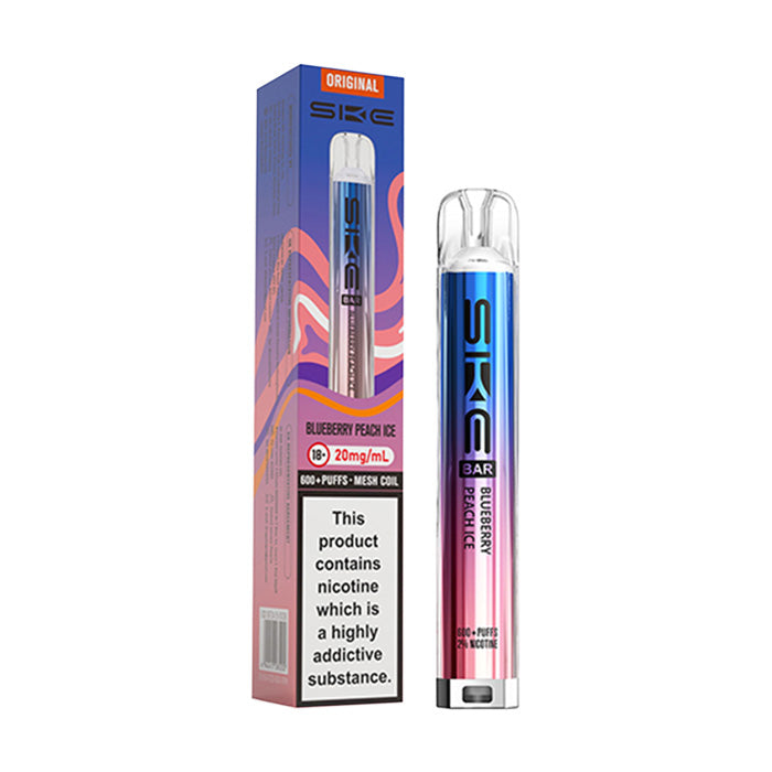 SKE Bar 600 Prefilled Pod Kit - Blueberry Peach Ice