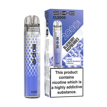 SKE CL2000 Prefilled Pod Kit - Blueberry Raspberries